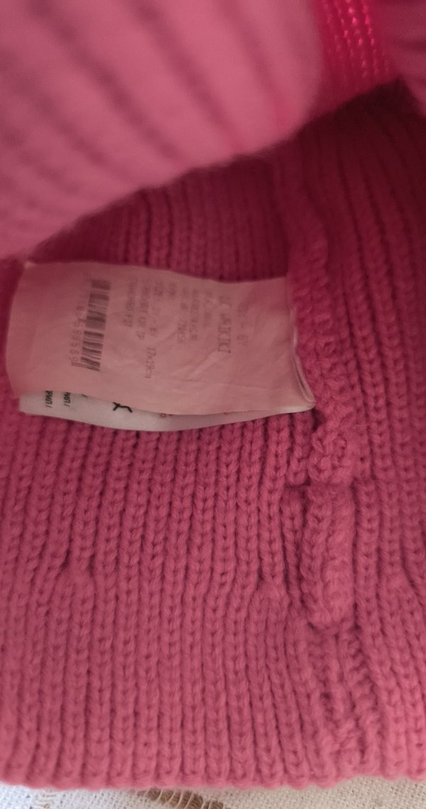 Pembe Renkli Kız Çocuk Örgü Bere - Görsel 2