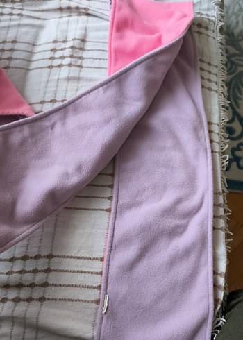 Pembe Nakışlı Kız Çocuk Bere ve Atkı Takımı - Görsel 3