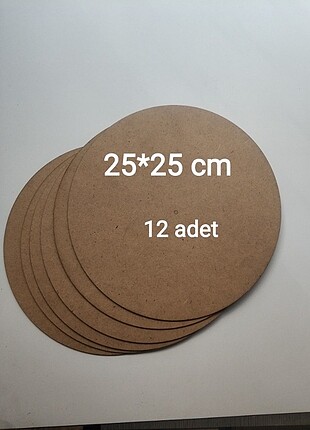 25*25 supla plaka 12 adet 3 mm ham mdf