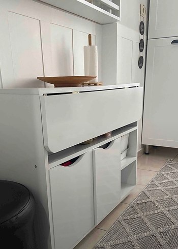 Beyaz Katlanabilir Mutfak Masası - Görsel 2