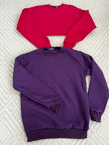 m Beden mor Renk Yepyeni Sweatshirt