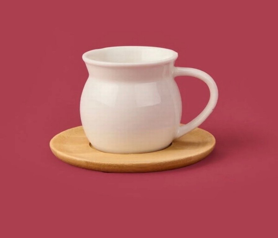 Bambu tabaklı kahve fincanı takımı - Görsel 2