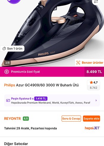 Philips Azur Ütü - Görsel 2