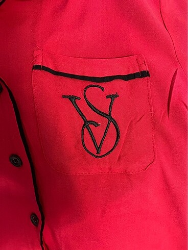 s Beden kırmızı Renk Victoria secret gecelik (marka temsili)