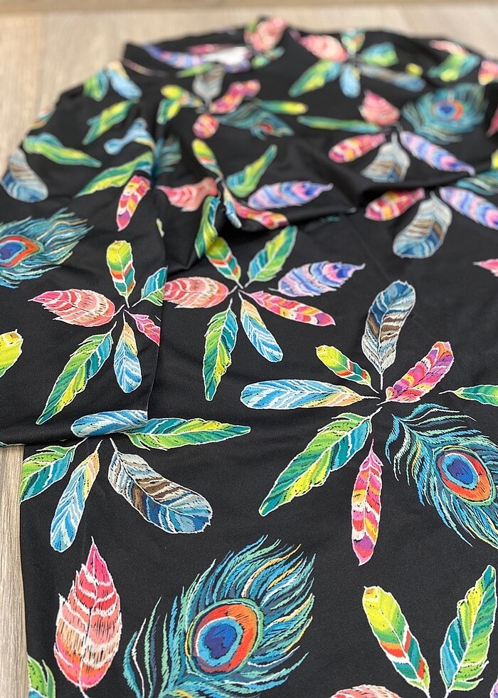 Siyah-desenli uzun kol haşema - Görsel 3