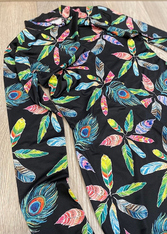 Siyah-desenli uzun kol haşema - Görsel 2