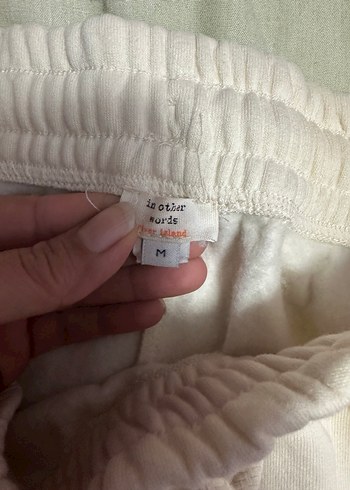 Beyaz Rahat Kesim Keten Kadın etek - Görsel 6