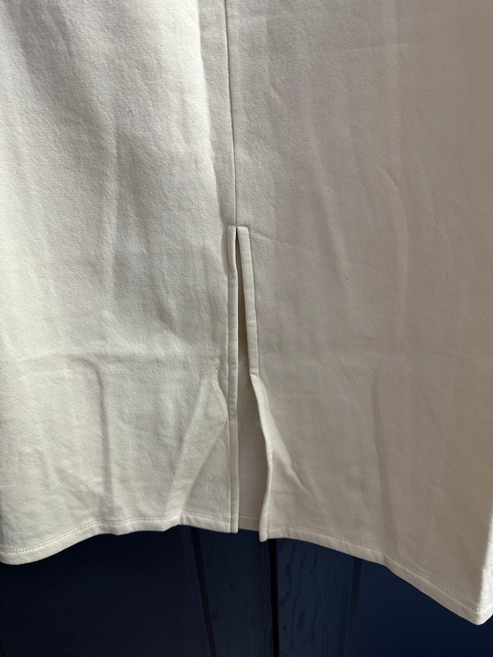 Beyaz Rahat Kesim Keten Kadın etek - Görsel 4