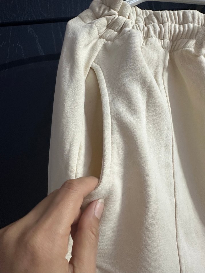 Beyaz Rahat Kesim Keten Kadın etek - Görsel 2