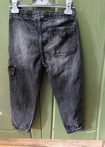 Gri Erkek Çocuk Bol Kesim Kot Pantolon - Görsel 4