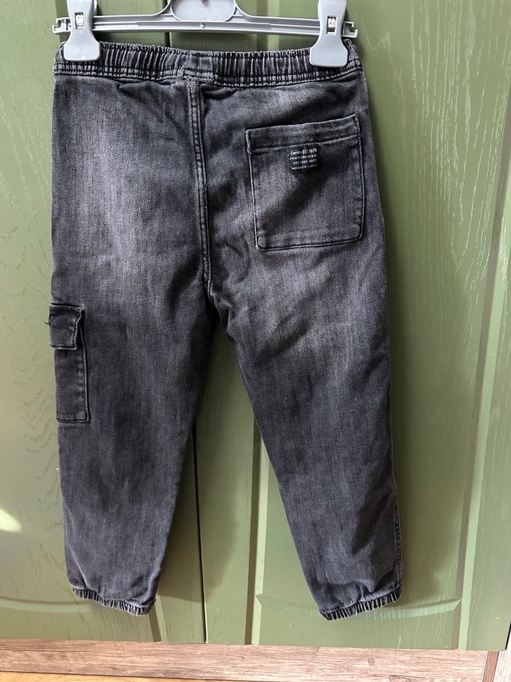 Gri Erkek Çocuk Bol Kesim Kot Pantolon - Görsel 4