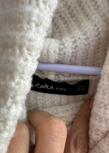 Beyaz Boğazlı Triko Kadın Kazak - Görsel 4