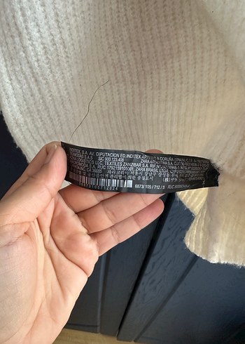 Beyaz Boğazlı Triko Kadın Kazak - Görsel 3