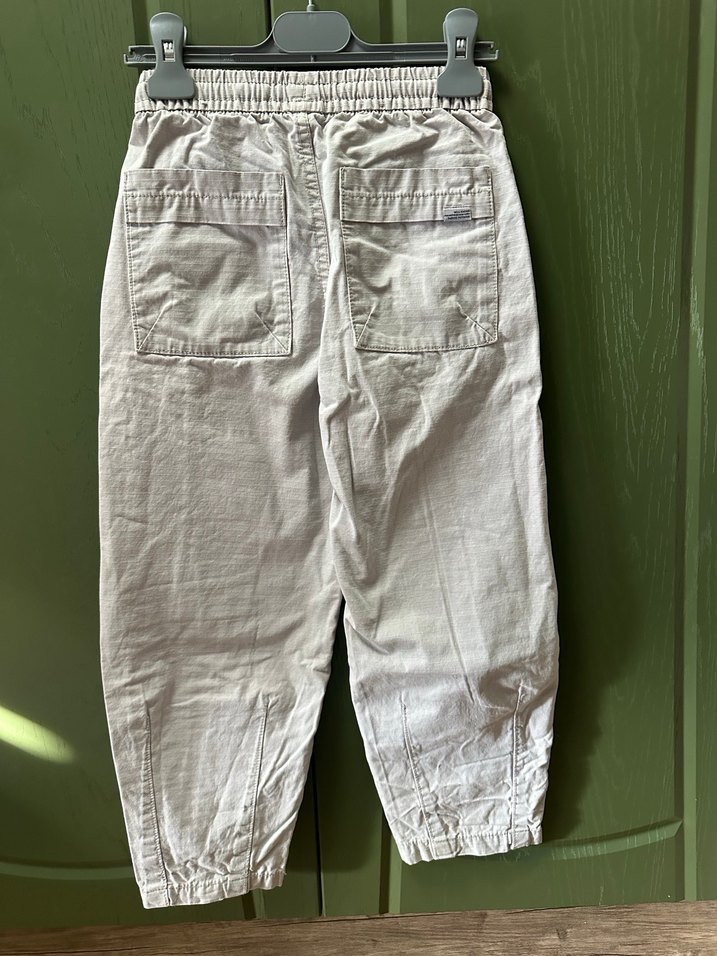 Erkek Çocuk Gri Keten Rahat Kesim Pantolon - Görsel 3