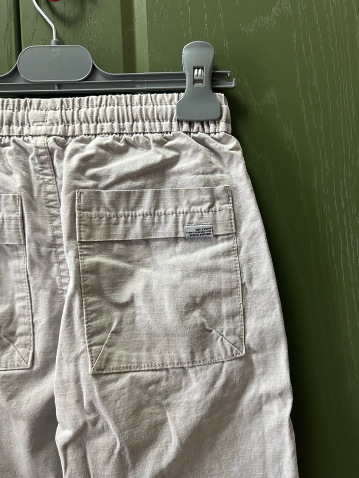 Erkek Çocuk Gri Keten Rahat Kesim Pantolon - Görsel 4