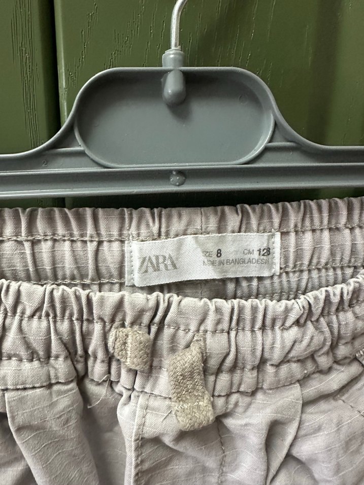 Erkek Çocuk Gri Keten Rahat Kesim Pantolon - Görsel 2