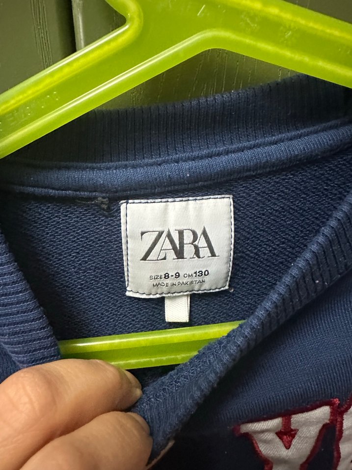 Mavi Baskılı Sweatshirt - Görsel 3