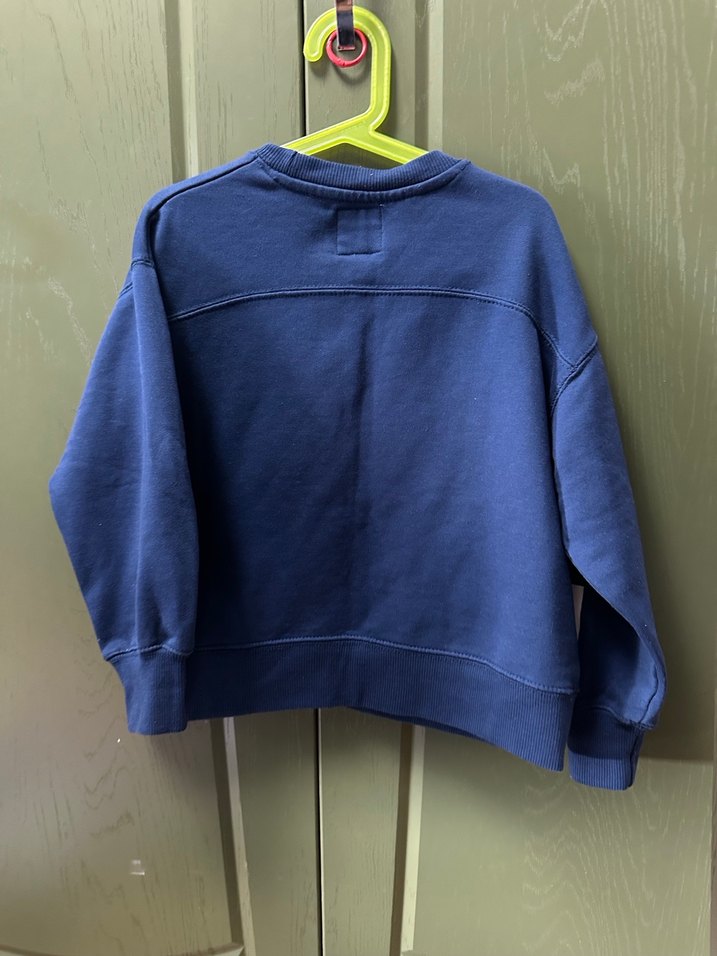 Mavi Baskılı Sweatshirt - Görsel 4