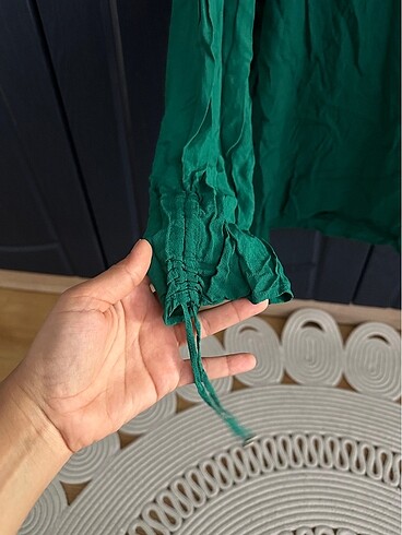 Büzgülü detay bluz - Görsel 4