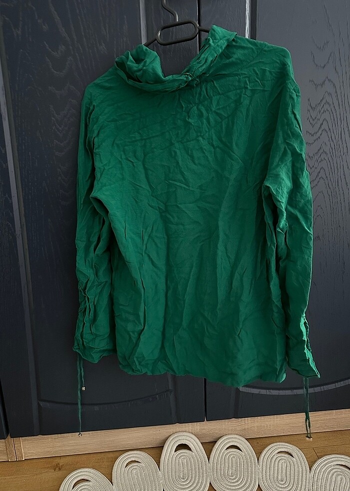 Büzgülü detay bluz - Görsel 5