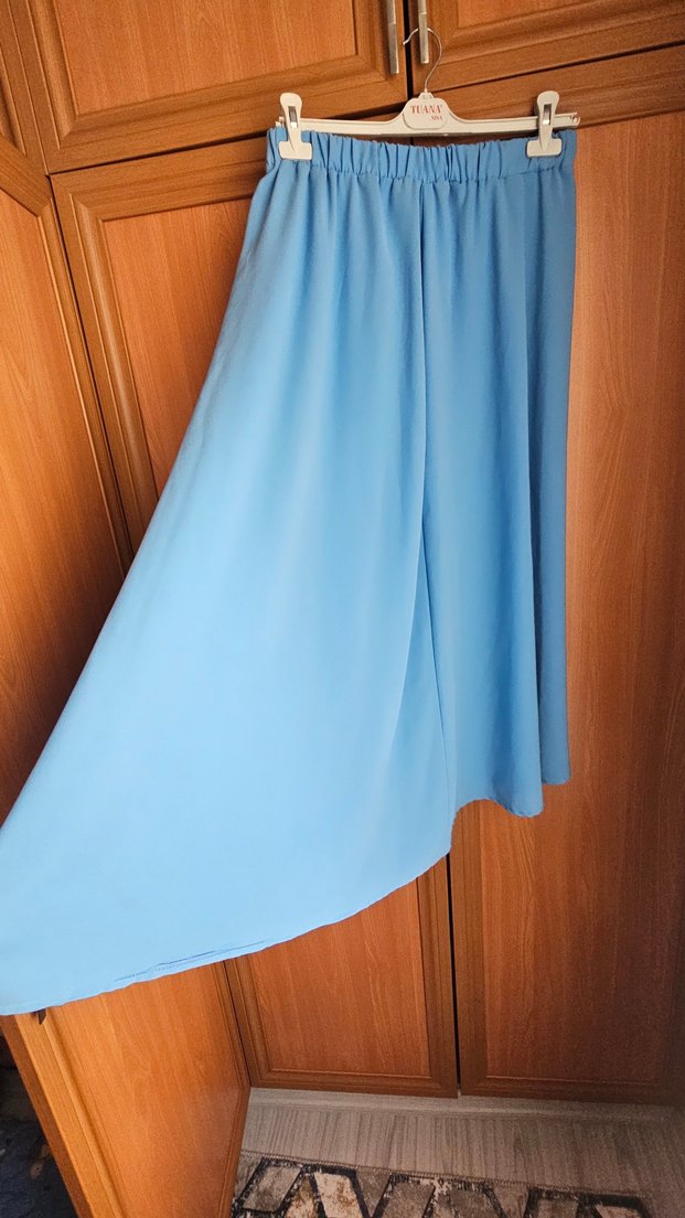 Zincir Detaylı Mavi Salaş Kadın Takım - Görsel 2