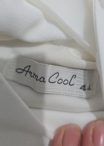 Ekru Uzun Kollu Drapeli Kadın Elbise - Görsel 5