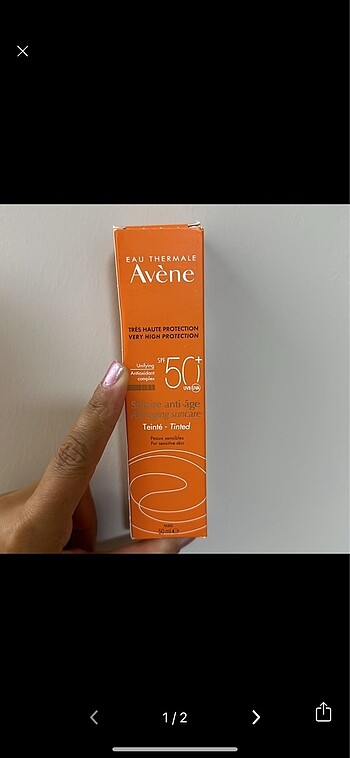Avene renkli güneş kremi