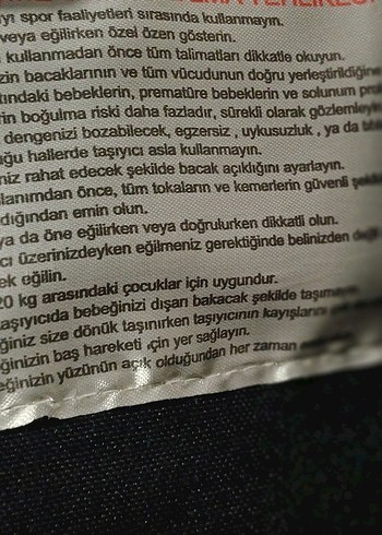 babalin baby Desenli cepli ergonomik kanguru - Görsel 10