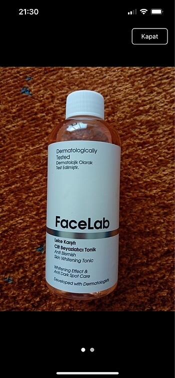 Diğer Facelab tonik