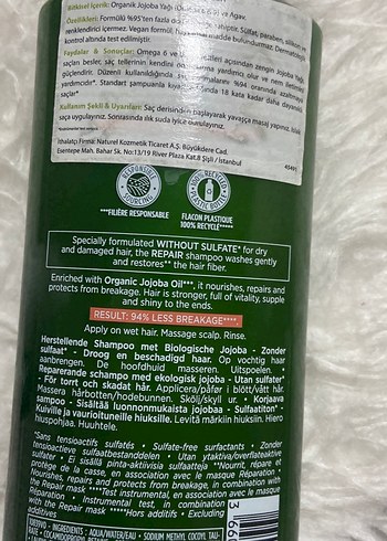 Yves Rocher Yves Rocher Onarıcı Sülfatsız Şampuan 300 ml