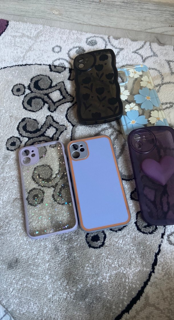 Mor Payetli Bohem Telefon Kılıfı - Görsel 3