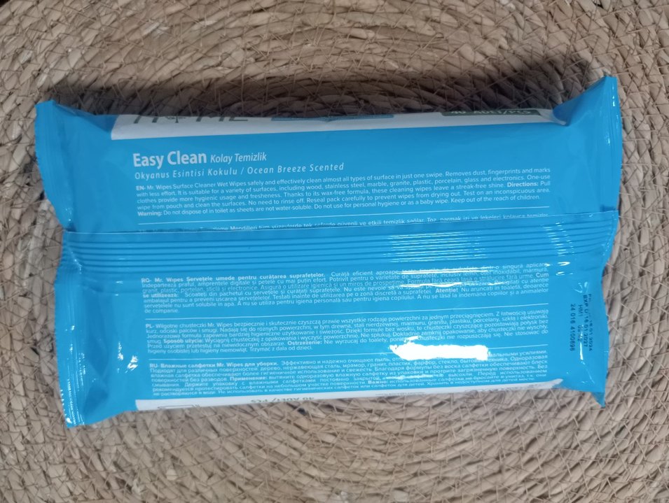 Mr. Wipc Çok Amaçlı Islak Temizlik Mendili 40 Adet - Görsel 2