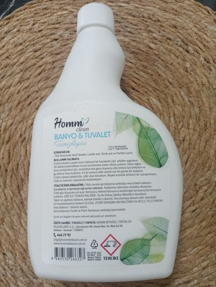 Hommo Banyo & Tuvalet Temizleyici 750 ml - Görsel 2