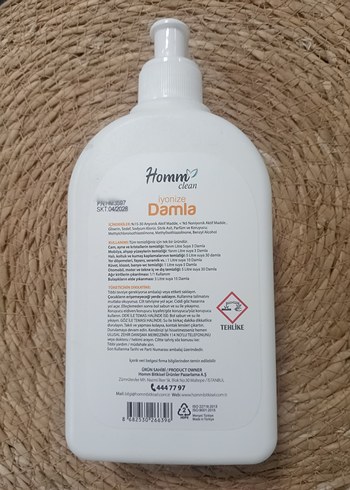 Homm Clean İyonize Temizlik Damlası 500 ml - Görsel 2