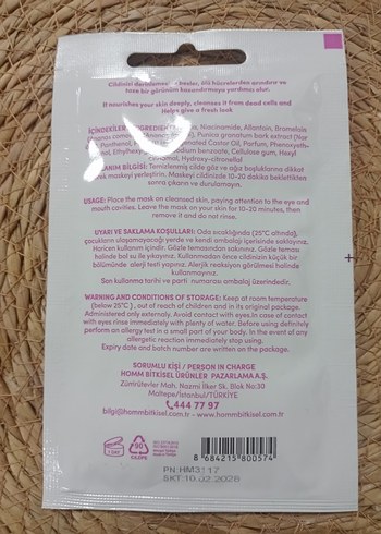 Enzimli Kağıt Yüz Maskesi - Tüm Ciltler İçin - Görsel 2