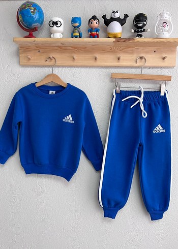 Erkek Çocuk Mavi Adidas Eşofman Takımı
