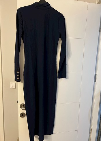 Pierre Cardin,Düğmeli Lacivert Uzun Kollu Kadın Elbise, - Görsel 4