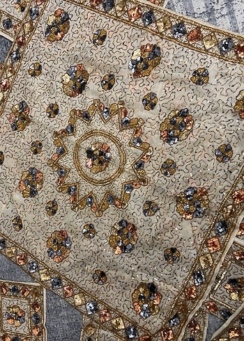 Altın el İşlemeli Bohem Salon takımı 16 parça - Görsel 6