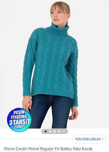 Pierre Cardin  Balıkçı Yaka Kazak - Görsel 2