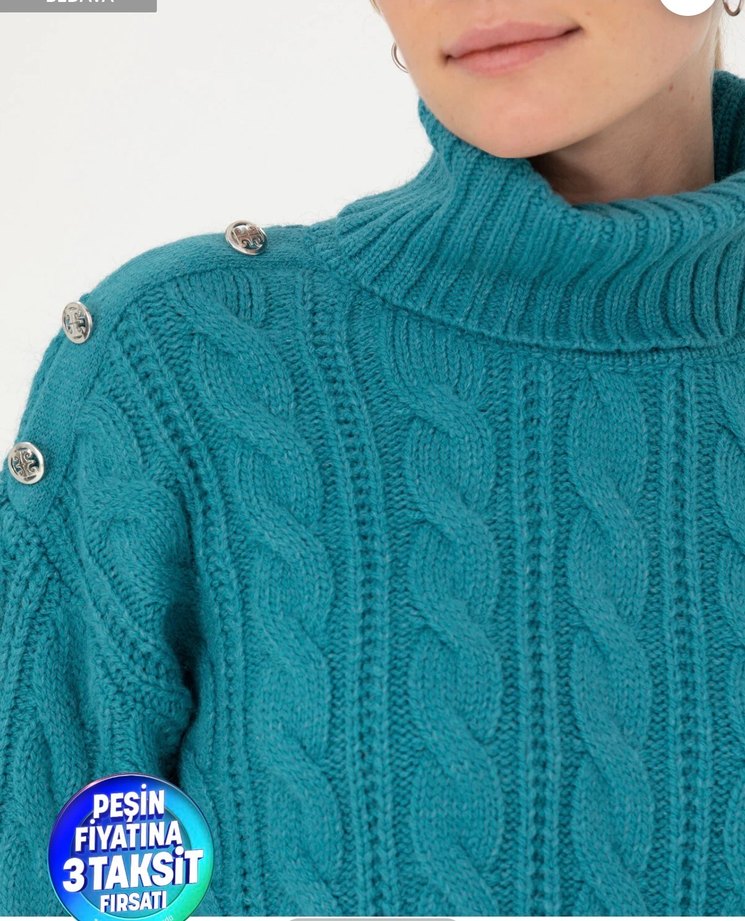 Pierre Cardin  Balıkçı Yaka Kazak - Görsel 4