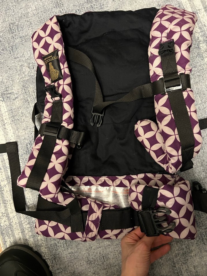 Mor Desenli Bebek Kanguru - Görsel 2