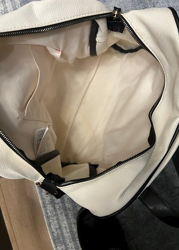 Beyaz Kadın Çanta-Babek çantası - Görsel 4