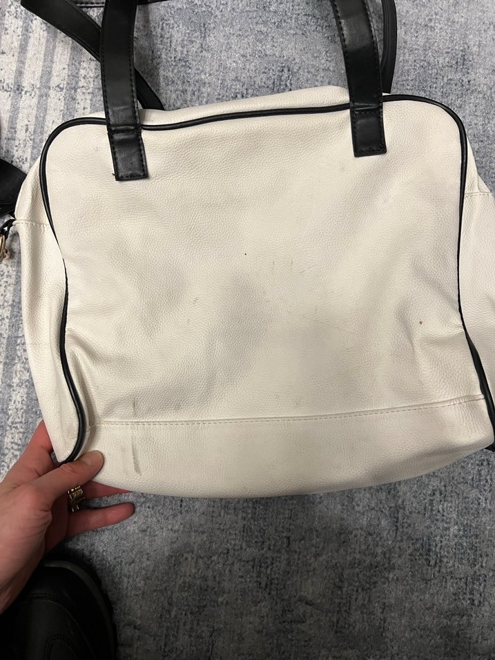 Beyaz Kadın Çanta-Babek çantası - Görsel 2