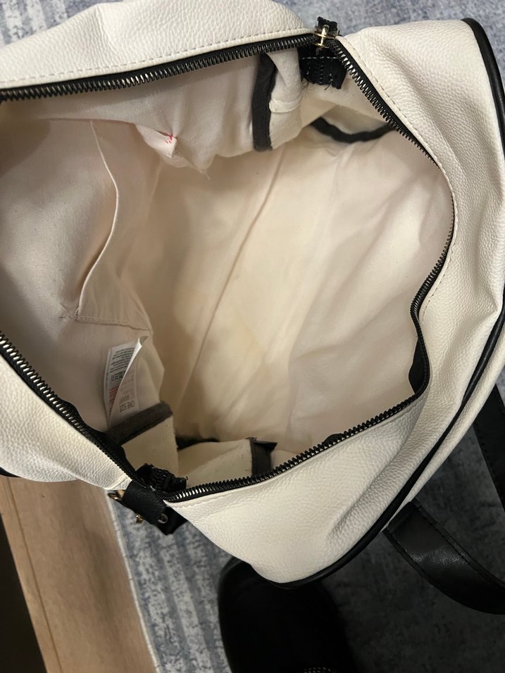 Beyaz Kadın Çanta-Babek çantası - Görsel 4