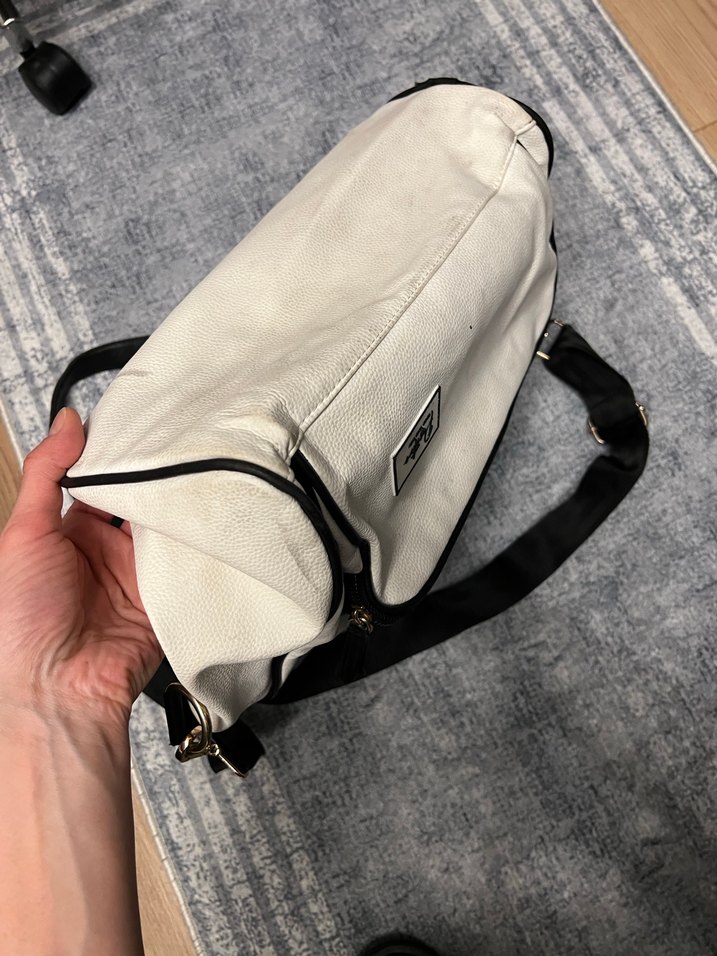 Beyaz Kadın Çanta-Babek çantası - Görsel 3