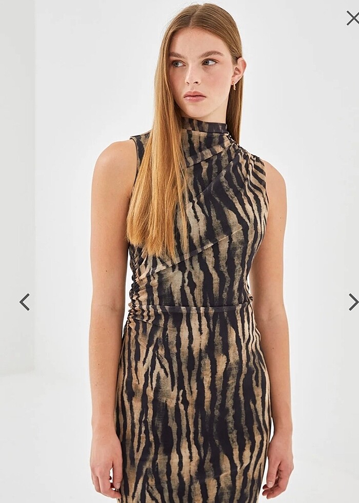 Elbise yeni etiketli leopar - Görsel 3