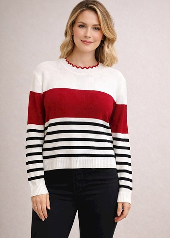 Kadin triko kazak - Görsel 2