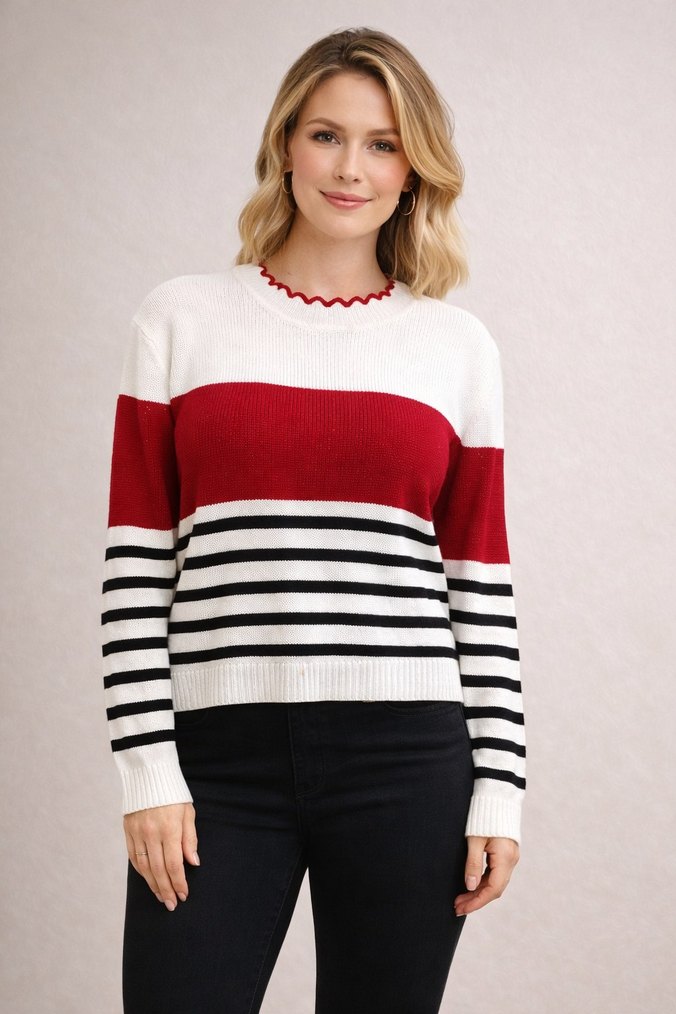 Kadin triko kazak - Görsel 2