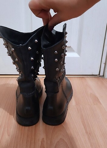 Siyah bot Zımbalı yagmur botu - Görsel 6
