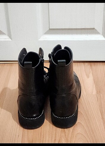 Deichmann Siyah gümüş taş bot deichman 
